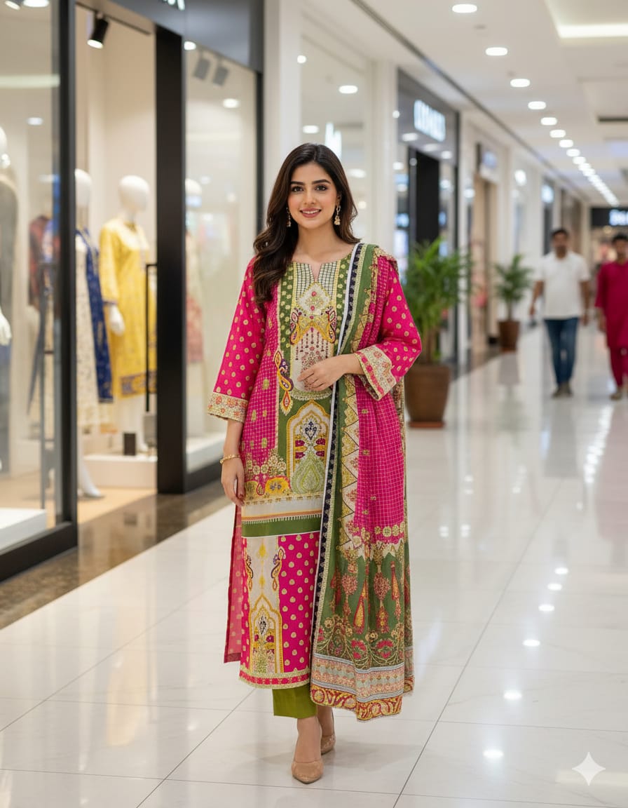 MARINA//LINEN 3-Peace unstitched Suit