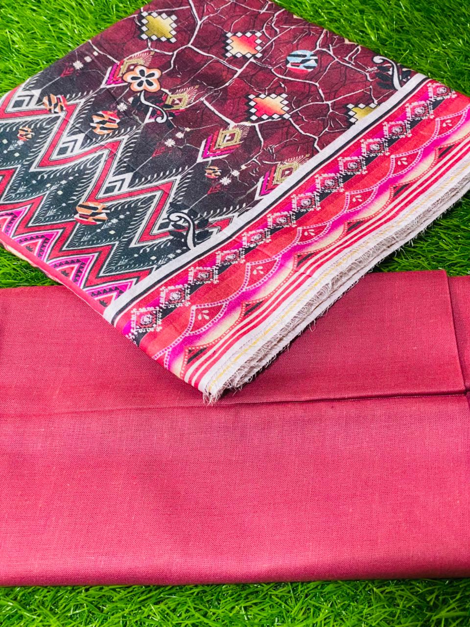 2-Peace Lawn Unstitched Suit