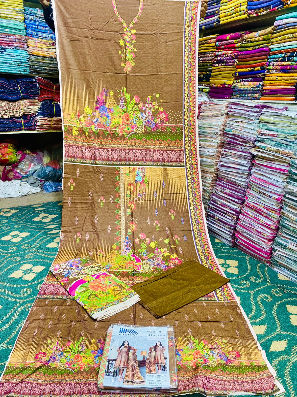 3-Peace Shamray Unstitched Suit