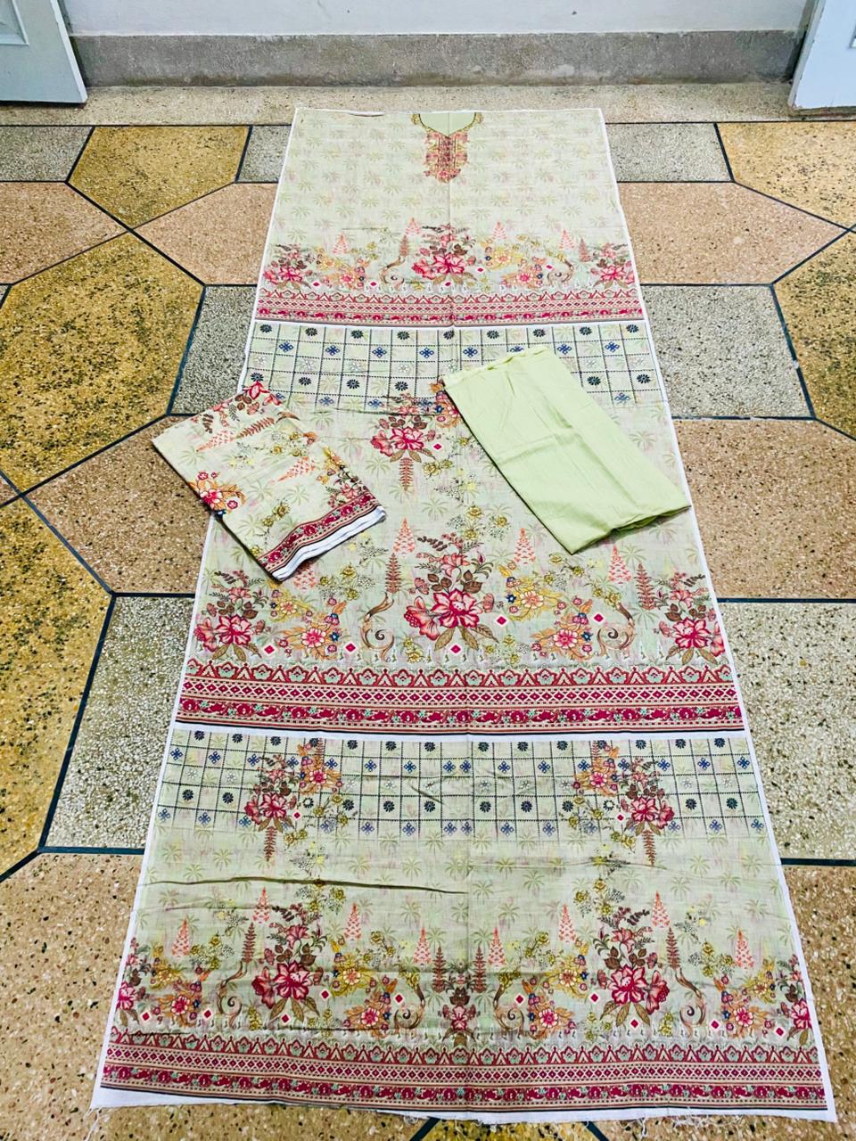 3-Peace Khaddar Unstitched Suit