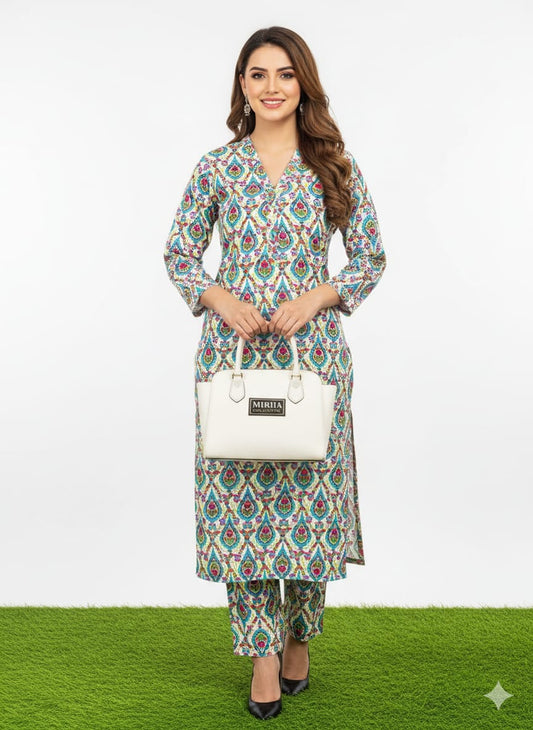 2-Peace Khaddar Allover Unstitched Suit