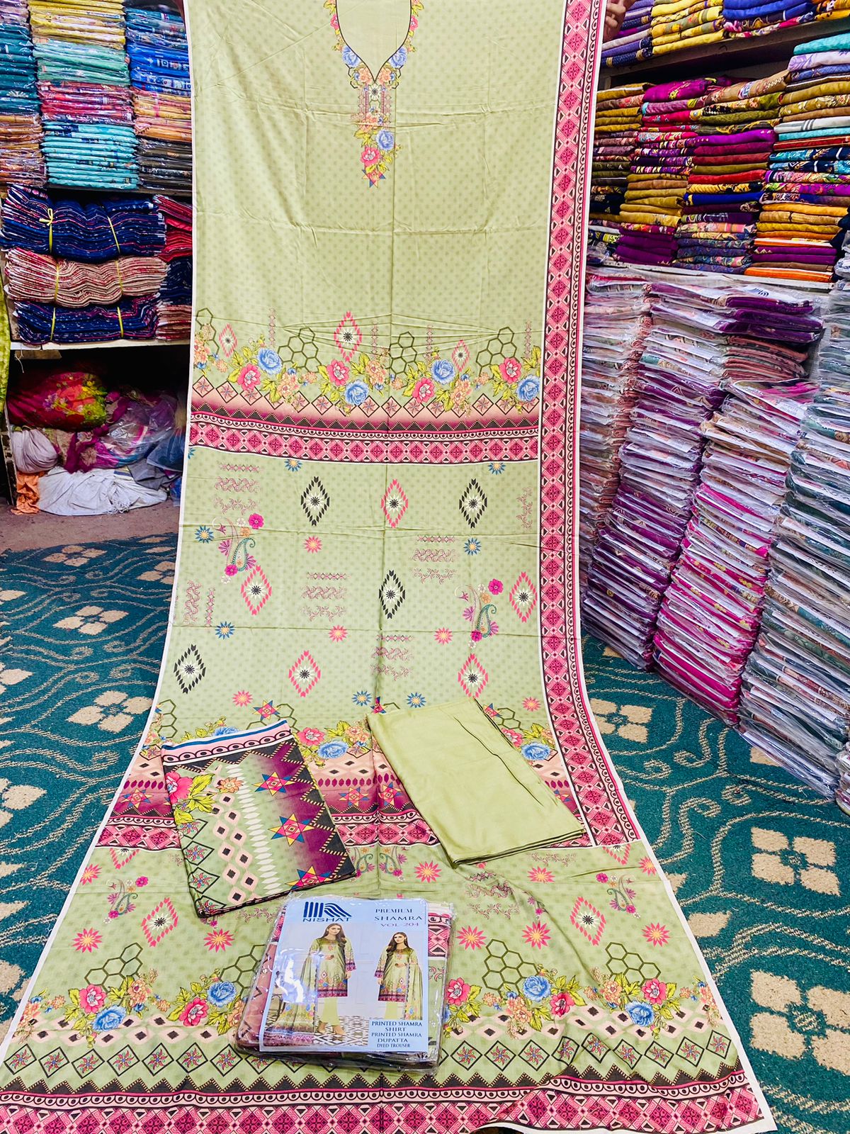 3-Peace Shamray Unstitched Suit