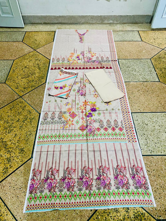 3-Peace Khaddar Unstitched Suit