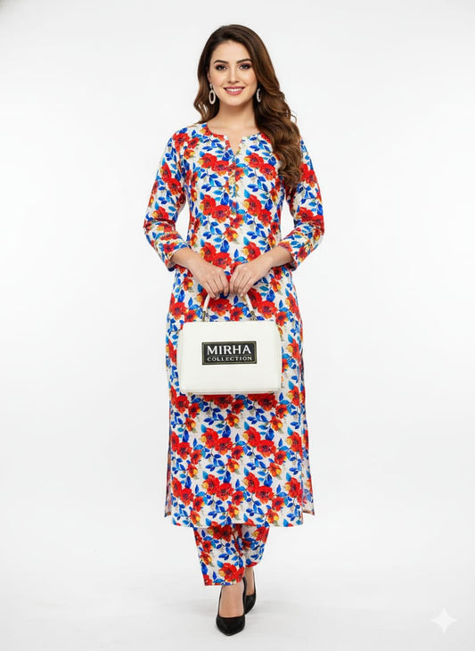 2-Peace Khaddar Allover Unstitched Suit