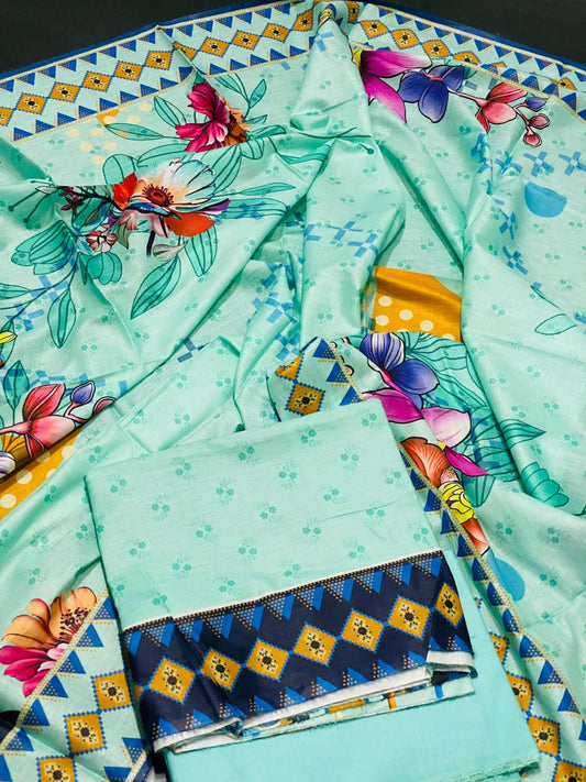 Lawn 3-Peace  Unstitched Suite