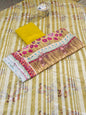 Linen 3-Peace Diamond Dupatta Unstitched Suite