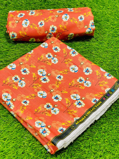 2-Peace Khaddar Allover Unstitched Suit