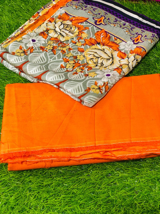 2-Peace Lawn Unstitched Suit