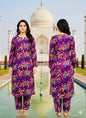 2Pc Dhanak Allover Unstitched Suit