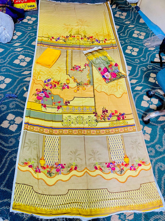 MARINA//LINEN 3-Peace unstitched Suit