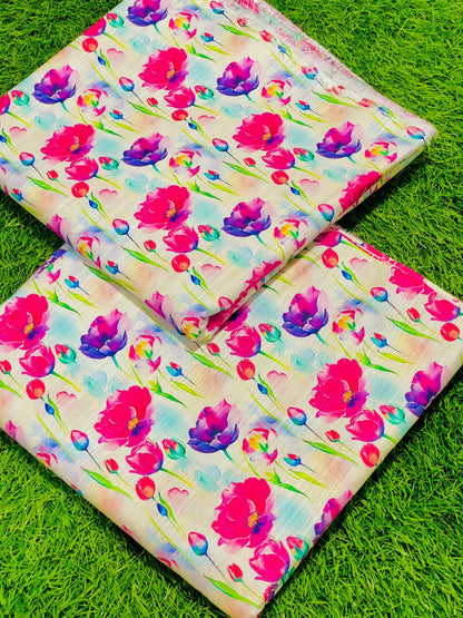 2-Peace Khaddar Allover Unstitched Suit