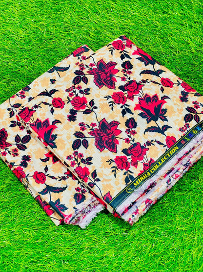 2-Peace Khaddar Allover Unstitched Suit