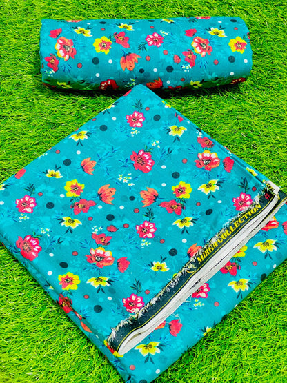 2-Peace Khaddar Allover Unstitched Suit