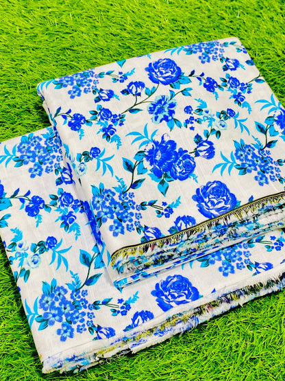 2-Peace Khaddar Allover Unstitched Suit