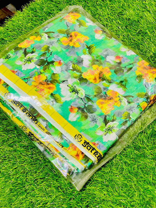 2-Peace Lawn Allover Bana Doria Unstitched Suit