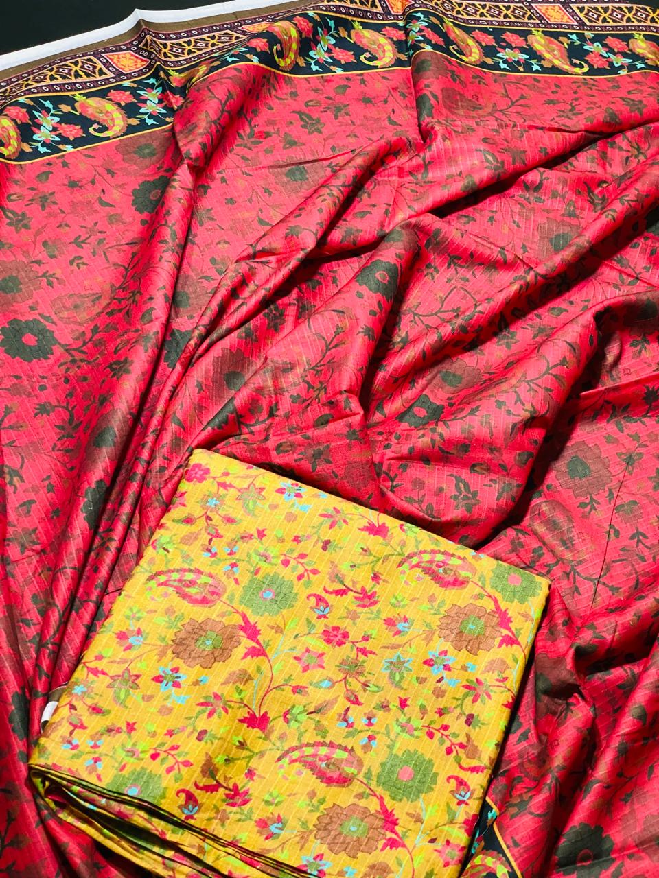 Lawn 3-Peace Allover Bana Doriya Unstitched Suite