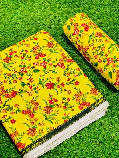 2-Peace Khaddar Allover Unstitched Suit