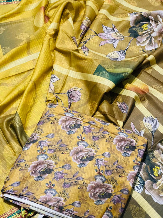 Lawn 3-Peace Allover Bana Doriya Unstitched Suite