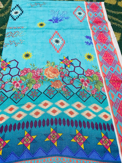 2-Peace Karandi Unstitched Suit