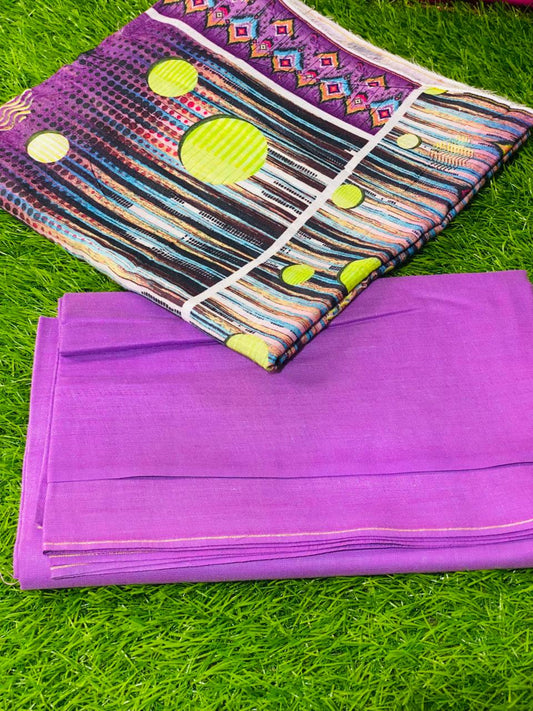 2-Peace Lawn Unstitched Suit