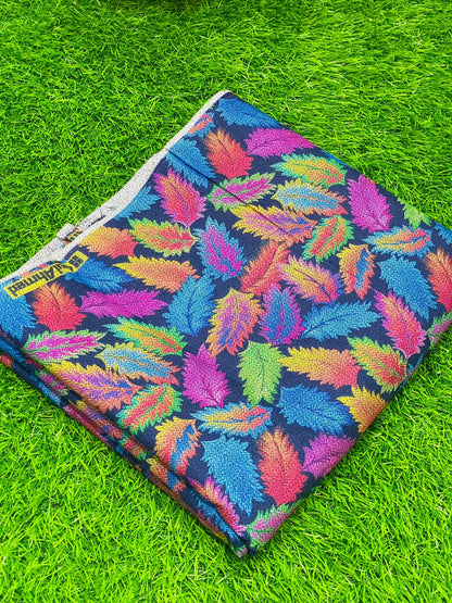 2Pc Dhanak Allover Unstitched Suit