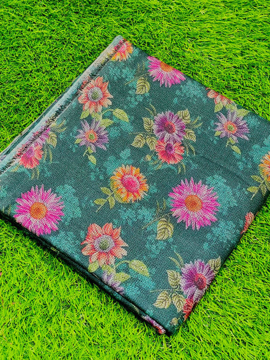 2Pc Dhanak Allover Unstitched Suit