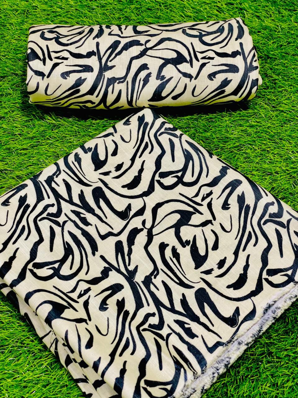 2-Peace Khaddar Allover Unstitched Suit