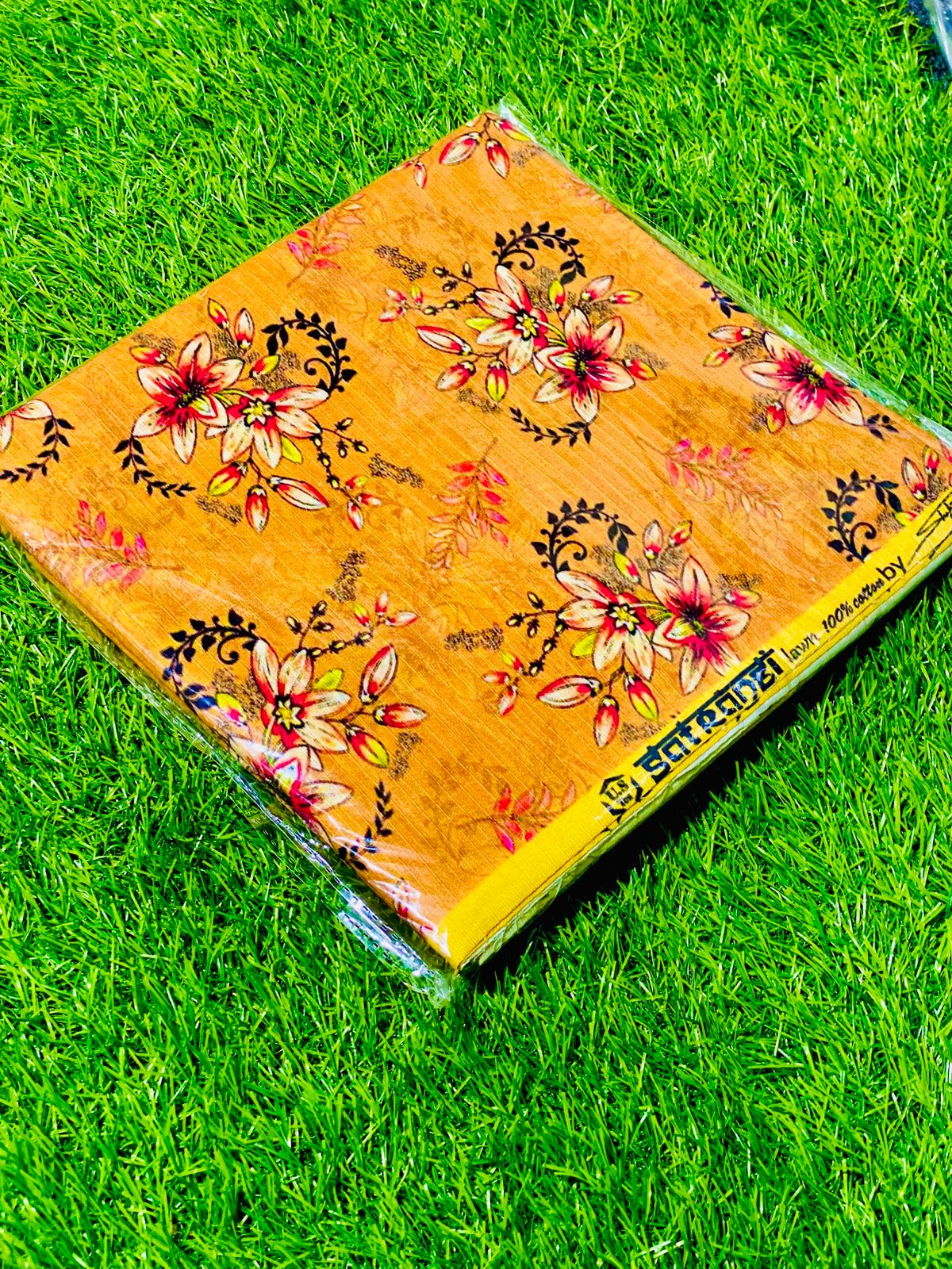 2-Peace Lawn Allover Bana Doria Unstitched Suit