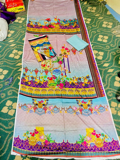 MARINA//LINEN 3-Peace unstitched Suit