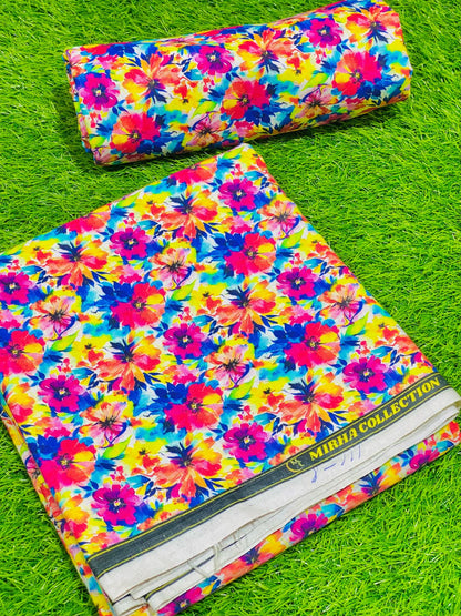 2-Peace Khaddar Allover Unstitched Suit